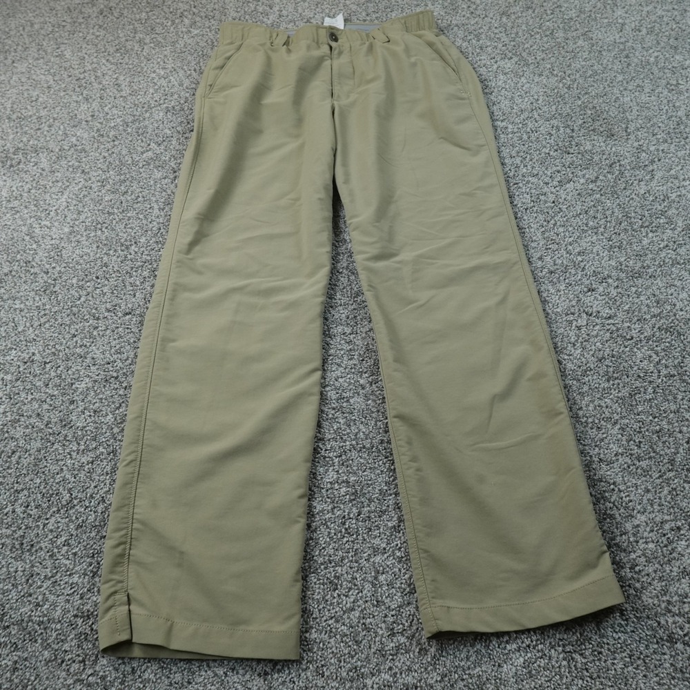 Under Armour Pants Mens 34X30 Beige Brown Golf Performance Tech Chino Stretch